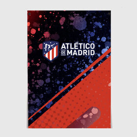Постер с принтом ATLETICO MADRID / Атлетико , 100% бумага
 | бумага, плотность 150 мг. Матовая, но за счет высокого коэффициента гладкости имеет небольшой блеск и дает на свету блики, но в отличии от глянцевой бумаги не покрыта лаком | atletico | club | footbal | logo | madrid | атлетико | знак | клуб | логотип | логотипы | мадрид | символ | символы | форма | футбол | футбольная | футбольный