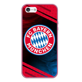 Чехол для iPhone 5/5S матовый с принтом FC BAYERN / БАВАРИЯ , Силикон | Область печати: задняя сторона чехла, без боковых панелей | bayern | club | fc | footbal | logo | бавария | знак | клуб | лого | логотип | логотипы | символ | символы | форма | футбол | футбольная | футбольный