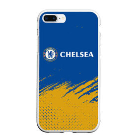 Чехол для iPhone 7Plus/8 Plus матовый с принтом CHELSEA F.C. / ЧЕЛСИ , Силикон | Область печати: задняя сторона чехла, без боковых панелей | chelsea | club | footbal | logo | знак | клуб | логотип | логотипы | символ | символы | форма | футбол | футбольная | футбольный | челси