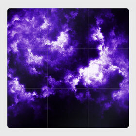 Магнитный плакат 3Х3 с принтом Purple Clouds , Полимерный материал с магнитным слоем | 9 деталей размером 9*9 см | Тематика изображения на принте: abstraction | clouds | glow | light | purple | purple clouds | texture | абстракция | облака | свет | свечение | текстура | фиолетовые тучи | фиолетовый