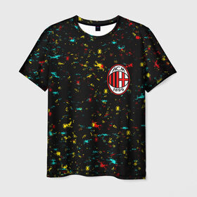 Мужская футболка 3D с принтом Milan , 100% полиэфир | прямой крой, круглый вырез горловины, длина до линии бедер | 