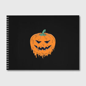 Альбом для рисования с принтом Halloween , 100% бумага
 | матовая бумага, плотность 200 мг. | cat | ghost | halloween | monster | skull | zombie | зомби | кладбище | кот | кошка | летучая | монстр | монстры | мышь | приведение | приведения | призрак | призраки | тыква | хэллоуин | череп