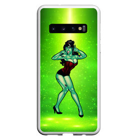 Чехол для Samsung Galaxy S10 с принтом Sexy halloween , Силикон | Область печати: задняя сторона чехла, без боковых панелей | Тематика изображения на принте: halloween | horror | pron | девушка | зомби | мертвец | страшилка | ужасы | хеллоин | хеллоуин | хоррор