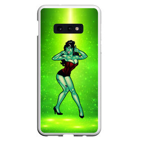 Чехол для Samsung S10E с принтом Sexy halloween , Силикон | Область печати: задняя сторона чехла, без боковых панелей | halloween | horror | pron | девушка | зомби | мертвец | страшилка | ужасы | хеллоин | хеллоуин | хоррор