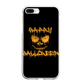 Чехол для iPhone 7Plus/8 Plus матовый с принтом Halloween , Силикон | Область печати: задняя сторона чехла, без боковых панелей | cat | ghost | halloween | monster | skull | zombie | зомби | кладбище | кот | кошка | летучая | монстр | монстры | мышь | приведение | приведения | призрак | призраки | тыква | хэллоуин | череп