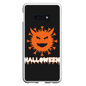 Чехол для Samsung S10E с принтом Halloween (COVID-19) , Силикон | Область печати: задняя сторона чехла, без боковых панелей | 19 | america | boo | cat | covid | covid 19 | covid19 | ghost | halloween | monster | ncov | zombie | америка | бу | вирус | кладбище | коронавирус | монстр | монстры | приведение | приведения | призрак | призраки | тыква | хэллоу