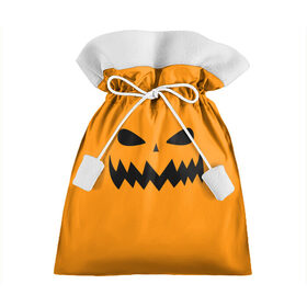Подарочный 3D мешок с принтом Тыква , 100% полиэстер | Размер: 29*39 см | halloween | monster | голова | зомби | зубы | клыки | монстр | оскал | праздник | тыква | хэллоуин | чудовище