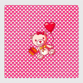 Магнитный плакат 3Х3 с принтом Медвежонок сюрприз , Полимерный материал с магнитным слоем | 9 деталей размером 9*9 см | baby | bear | love is | teddy | valentines | бабочка | бантик | валентина | влюбленный | воздушный шарик | девочка | игрушка | лучшая мама | любимая жена | люблю | любовь | малыш | марта | медведь | медвежата | милый