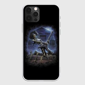 Чехол для iPhone 12 Pro Max с принтом Rock , Силикон |  | bones | guitar | music | rock | skull | solo | tomb | гитара | кости | могила | музыка | рок | соло | череп