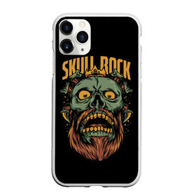 Чехол для iPhone 11 Pro Max матовый с принтом Skull Rock , Силикон |  | Тематика изображения на принте: art | beard | eyes | music | rock | skull | teeth | арт | борода | глаза | зубы | музыка | рок | череп