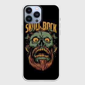 Чехол для iPhone 13 Pro Max с принтом Skull Rock ,  |  | art | beard | eyes | music | rock | skull | teeth | арт | борода | глаза | зубы | музыка | рок | череп