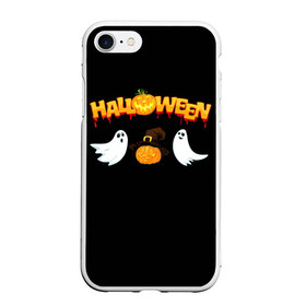Чехол для iPhone 7/8 матовый с принтом Halloween , Силикон | Область печати: задняя сторона чехла, без боковых панелей | halloween | jack | lantern | pumpkin | светильник джека | хэллоуин