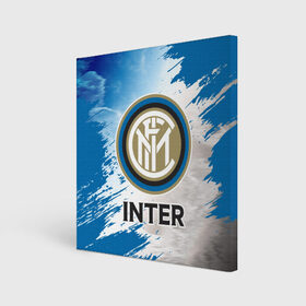 Холст квадратный с принтом INTER / Интер , 100% ПВХ |  | club | footbal | inter | internazionale | logo | milan | знак | интер | интернационале | клуб | логотип | логотипы | милан | символ | символы | форма | футбол | футбольная | футбольный