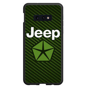 Чехол для Samsung S10E с принтом JEEP Джип , Силикон | Область печати: задняя сторона чехла, без боковых панелей | auto | jeep | logo | moto | symbol | авто | автомобиль | гонки | джип | знак | лого | логотип | логотипы | марка | машина | мото | символ | символы