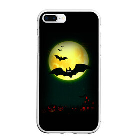 Чехол для iPhone 7Plus/8 Plus матовый с принтом Halloween , Силикон | Область печати: задняя сторона чехла, без боковых панелей | halloween | jack | lantern | pumpkin | светильник джека | хэллоуин