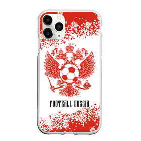 Чехол для iPhone 11 Pro Max матовый с принтом FOOTBALL RUSSIA / Футбол , Силикон |  | Тематика изображения на принте: 