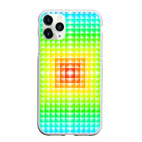Чехол для iPhone 11 Pro матовый с принтом Абстракция , Силикон |  | абстрактные | абстрактный | абстракция | квадрат | квадраты | плитка | плитки | плиточки | светящиеся | яркие | яркий