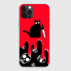 Чехол для iPhone 12 Pro Max с принтом WHAT CAT , Силикон |  | Тематика изображения на принте: art | black | black cat | cat | dark | dark cat | halloween | what | what cat | what mem | арт | кот | кот арт | кот мем | мем | нож | праздник | прикол | прикольный кот | убица | хэллоуин | чёрный | чёрный кот | что | что мем