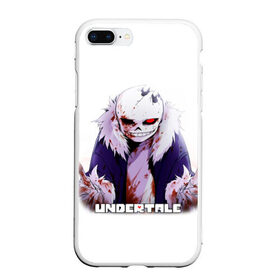 Чехол для iPhone 7Plus/8 Plus матовый с принтом UNDERTALE , Силикон | Область печати: задняя сторона чехла, без боковых панелей | sans | undertale | андертале | андертейл | игра | подземная история | подземная сказка | санс | ундертале