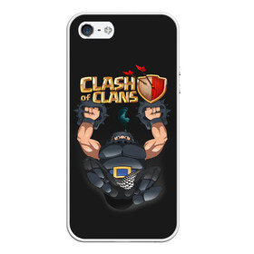 Чехол для iPhone 5/5S матовый с принтом Clash of Clans , Силикон | Область печати: задняя сторона чехла, без боковых панелей | clash of clans | clash royale | game | supercell | детская | детям | игра | клаш оф кланс | клаш оф кленс | клеш оф кленс | клэш оф кланс | компьютерная игра | пекка