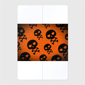 Магнитный плакат 2Х3 с принтом Череп , Полимерный материал с магнитным слоем | 6 деталей размером 9*9 см | halloween | веселый роджер | праздник | страшный праздник | хэллоуин | череп