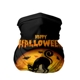 Бандана-труба 3D с принтом Helloween , 100% полиэстер, ткань с особыми свойствами — Activecool | плотность 150‒180 г/м2; хорошо тянется, но сохраняет форму | halloween | ведьма | летучая мышь | полнолуние | привидение | призрак | тыква | хеллоуин | хелуин | хэллоин | хэллоуин | хэлоуин | хэлуин | черный кот
