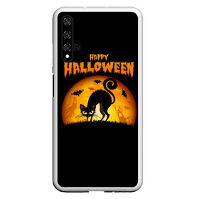 Чехол для Honor 20 с принтом Helloween , Силикон | Область печати: задняя сторона чехла, без боковых панелей | halloween | ведьма | летучая мышь | полнолуние | привидение | призрак | тыква | хеллоуин | хелуин | хэллоин | хэллоуин | хэлоуин | хэлуин | черный кот