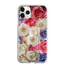 Чехол для iPhone 11 Pro Max матовый с принтом Розы , Силикон |  | бабочка | бабочки | девушкам | милый рисунок | природа | радуга | роза | розы | цветок | цветочек | цветочки | цветы | шипы | шипы и розы
