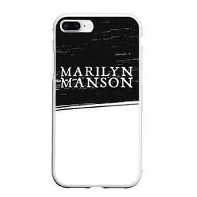 Чехол для iPhone 7Plus/8 Plus матовый с принтом MARILYN MANSON М МЭНСОН , Силикон | Область печати: задняя сторона чехла, без боковых панелей | logo | manson | marilyn | music | rock | группа | лого | логотип | логотипы | менсон | мерилин | мерлин | музыка | мэнсон | мэрилин | рок | символ