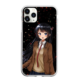 Чехол для iPhone 11 Pro Max матовый с принтом Май Сакураджима , Силикон |  | anime | mai sakurajima | seishun buta yarou wa bunny girl senpai no yume wo minai | аниме | вайфу | май сакураджима | этот глупый свин не понимает мечту девочки зайки