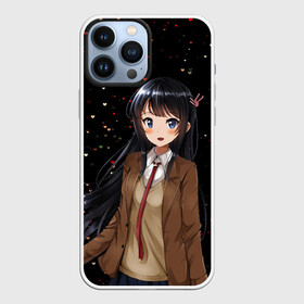 Чехол для iPhone 13 Pro Max с принтом Май Сакураджима ,  |  | anime | mai sakurajima | seishun buta yarou wa bunny girl senpai no yume wo minai | аниме | вайфу | май сакураджима | этот глупый свин не понимает мечту девочки зайки