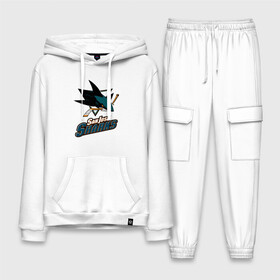 Мужской костюм хлопок с толстовкой с принтом Сан Хосе Шаркс ,  |  | hockey | nhl | san jose | san jose sharks | sharks | usa | нхл | сан хосе | сан хосе шаркс | спорт | сша | хоккей | шайба | шаркс