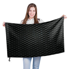 Флаг 3D с принтом МЕТАЛЛИЧЕСКАЯ СЕТКА , 100% полиэстер | плотность ткани — 95 г/м2, размер — 67 х 109 см. Принт наносится с одной стороны | iron | броня | железо | кольчуга | металл | сетка | текстуры
