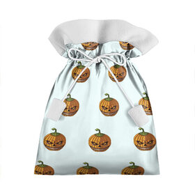 Подарочный 3D мешок с принтом Тыквы паттерн , 100% полиэстер | Размер: 29*39 см | 2020 | evil | halloween | pumpkin | зло | злобная | тыква | тыквы | улыбка | хэллоуин | хэлоуин