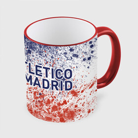 Кружка с принтом ATLETICO MADRID / Атлетико , керамика | ёмкость 330 мл | atletico | club | footbal | logo | madrid | атлетико | знак | клуб | логотип | логотипы | мадрид | символ | символы | форма | футбол | футбольная | футбольный