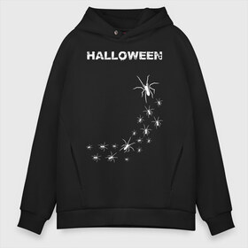 Мужское худи Oversize хлопок с принтом Halloween , френч-терри — 70% хлопок, 30% полиэстер. Мягкий теплый начес внутри —100% хлопок | боковые карманы, эластичные манжеты и нижняя кромка, капюшон на магнитной кнопке | 31 октября | halloween | halowen | ведьма | день всех святых | джек | костюм | кровь | лого | монстр | надпись | праздник | приведение | призрак | светильник | символ | страшная | тыква | ужасы | хеллоуин | хеллуин