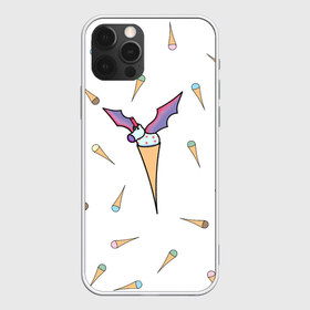 Чехол для iPhone 12 Pro Max с принтом Неординарность , Силикон |  | Тематика изображения на принте: крылья | мороженое | полет | сказка | сладость | существо | фэнтези