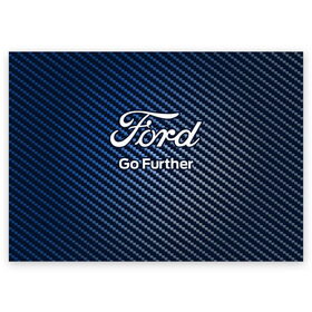 Поздравительная открытка с принтом FORD / Форд , 100% бумага | плотность бумаги 280 г/м2, матовая, на обратной стороне линовка и место для марки
 | Тематика изображения на принте: 