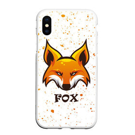 Чехол для iPhone XS Max матовый с принтом FOX , Силикон | Область печати: задняя сторона чехла, без боковых панелей | Тематика изображения на принте: animals | fox | foxes | foxy | ginger | животные | лис | лиса | лисенок | лисий | лисица | лисицы | лисичка | лисички | лисы | лисята | оранжевый