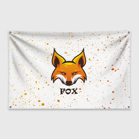 Флаг-баннер с принтом FOX , 100% полиэстер | размер 67 х 109 см, плотность ткани — 95 г/м2; по краям флага есть четыре люверса для крепления | animals | fox | foxes | foxy | ginger | животные | лис | лиса | лисенок | лисий | лисица | лисицы | лисичка | лисички | лисы | лисята | оранжевый