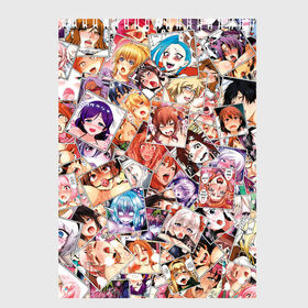 Скетчбук с принтом Color ahegao , 100% бумага
 | 48 листов, плотность листов — 100 г/м2, плотность картонной обложки — 250 г/м2. Листы скреплены сверху удобной пружинной спиралью | ahegao | anime | manga | аниме | ахегао | коллаж | манга | паттерн | цвет