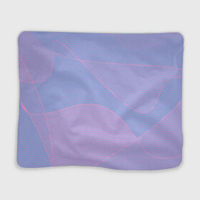 Плед 3D с принтом Lines98 , 100% полиэстер | закругленные углы, все края обработаны. Ткань не мнется и не растягивается | Тематика изображения на принте: blue | good | lines | pink | positive | vibes | квадраты | красиво | линии | розовый | текстура | узор | шары