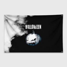 Флаг-баннер с принтом Halloween , 100% полиэстер | размер 67 х 109 см, плотность ткани — 95 г/м2; по краям флага есть четыре люверса для крепления | 31 октября | halloween | halowen | ведьма | день всех святых | джек | костюм | кровь | лого | монстр | надпись | праздник | приведение | призрак | светильник | символ | страшная | тыква | ужасы | хеллоуин | хеллуин