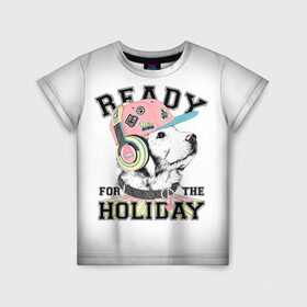 Детская футболка 3D с принтом Ready for the holiday , 100% гипоаллергенный полиэфир | прямой крой, круглый вырез горловины, длина до линии бедер, чуть спущенное плечо, ткань немного тянется | 