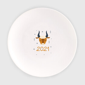 Тарелка с принтом год быка 2021 , фарфор | диаметр - 210 мм
диаметр для нанесения принта - 120 мм | 2021 | бык | год быка | год коровы | новый год | символ года