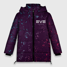 Женская зимняя куртка 3D с принтом EVE ECHOES ИВ ЭХО , верх — 100% полиэстер; подкладка — 100% полиэстер; утеплитель — 100% полиэстер | длина ниже бедра, силуэт Оверсайз. Есть воротник-стойка, отстегивающийся капюшон и ветрозащитная планка. 

Боковые карманы с листочкой на кнопках и внутренний карман на молнии | 