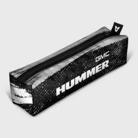 Пенал 3D с принтом HUMMER Хаммер , 100% полиэстер | плотная ткань, застежка на молнии | Тематика изображения на принте: auto | gmc | humer | hummer | logo | moto | symbol | авто | автомобиль | гонки | знак | лого | логотип | логотипы | марка | машина | мото | символ | символы | хамер | хаммер