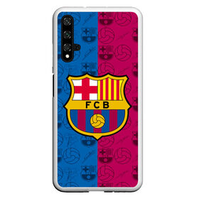 Чехол для Honor 20 с принтом FC BARCELONA , Силикон | Область печати: задняя сторона чехла, без боковых панелей | Тематика изображения на принте: barselona fc | fifa | lionel messi. | барса | барселона | лионель месси | фифа | фк барселона | футбол