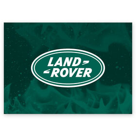 Поздравительная открытка с принтом LAND ROVER / Ленд Ровер , 100% бумага | плотность бумаги 280 г/м2, матовая, на обратной стороне линовка и место для марки
 | auto | land | logo | moto | rover | symbol | авто | автомобиль | гонки | знак | ленд | лого | логотип | логотипы | лэнд | марка | машина | мото | ровер | символ | символы