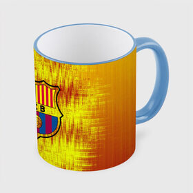 Кружка с принтом BARCELONA , керамика | ёмкость 330 мл | barca | barcelona | fc | fc barca | football | барка | барселона | фк | футбольный клуб